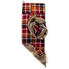 Wilderspin Scarves Exclusive Gift Set | Neck Wrap Scarf with Front Pocket Matching Faux Fur & Flannel Gift Set Orange/Berry/Black