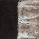 Wilderspin Scarves Faux Fur and Flannel Neck Wrap Scarf with Front Pocket Brown Herringbone/Red Fox Fur Pocket Scarf