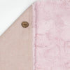 Wilderspin Scarves Faux Fur and Flannel Neck Wrap Scarf with Front Pocket Pink Herringbone Solid Pink Fur Pocket Scarf