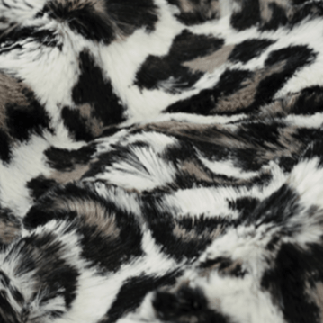 Wilderspin Scarves Faux Fur Clutch and Cross Body Bag Black/White Leopard Clutch