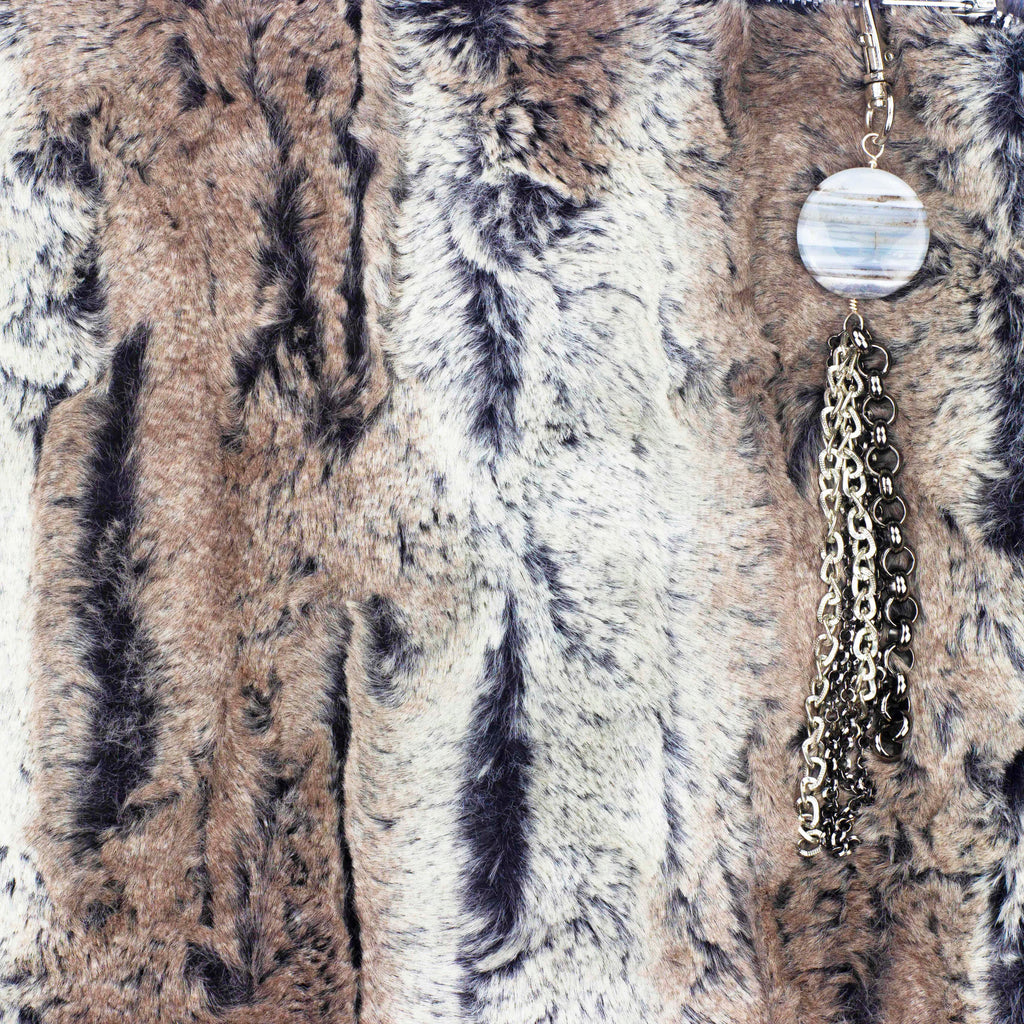 Wilderspin Scarves Faux Fur Clutch and Cross Body Bag Mountain Fox Clutch