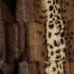 Wilderspin Scarves Faux Fur Infinity Wilderspin Leopard / Mink Mix Faux Fur Infinity Scarf