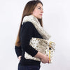 Wilderspin Scarves Faux Fur Scarf and Clutch Bag Combination Set Snow Leopard Combination Set
